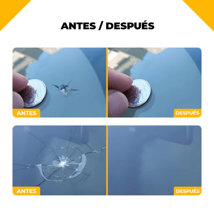 GlassFix Pro™ Reparando en Segundos + Lleva Guia de Aseo para vehiculos GRATIS