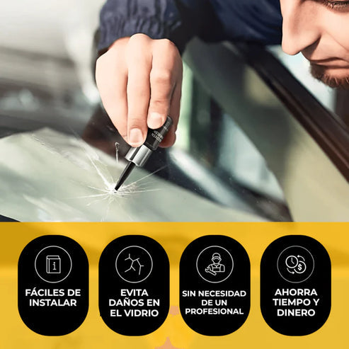 GlassFix Pro™ Reparando en Segundos + Lleva Guia de Aseo para vehiculos GRATIS
