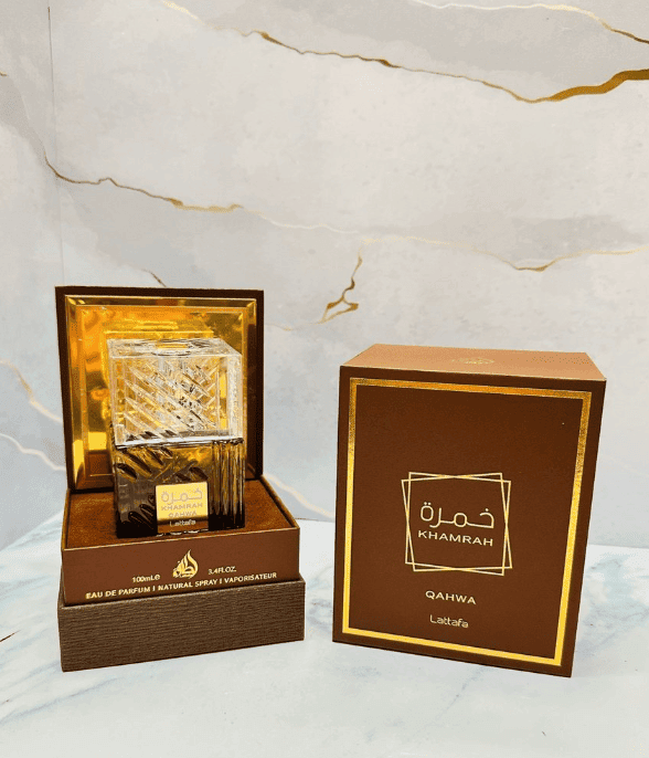 Perfume Arabe KHAMRAH QAHWA + Perfumero GRATIS