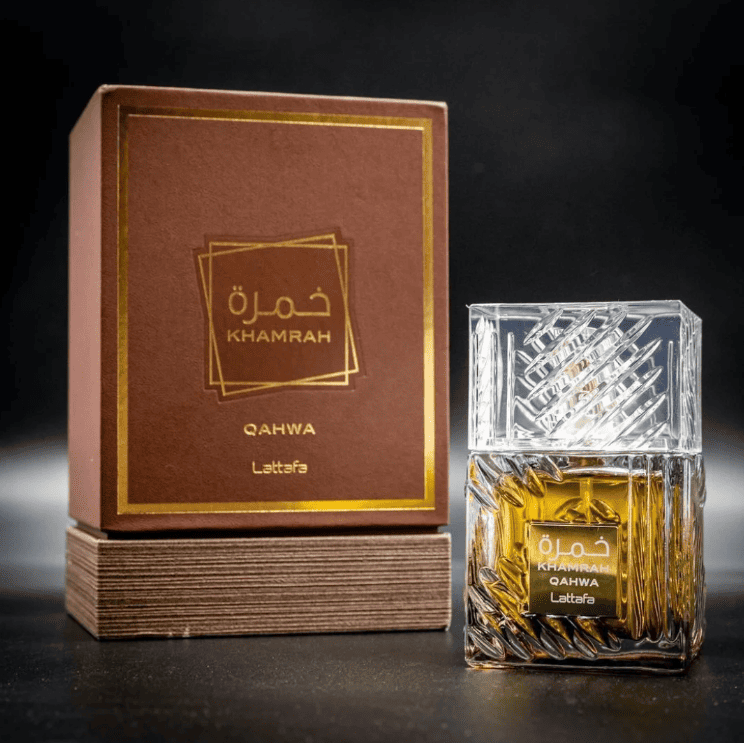 Perfume Arabe KHAMRAH QAHWA + Perfumero GRATIS