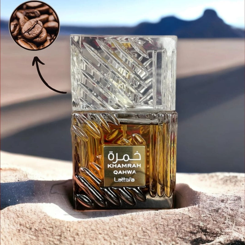 Perfume Arabe KHAMRAH QAHWA + Perfumero GRATIS